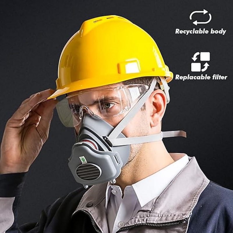 Dust Mask Construction - Dust mask, mask protection, industrial dust