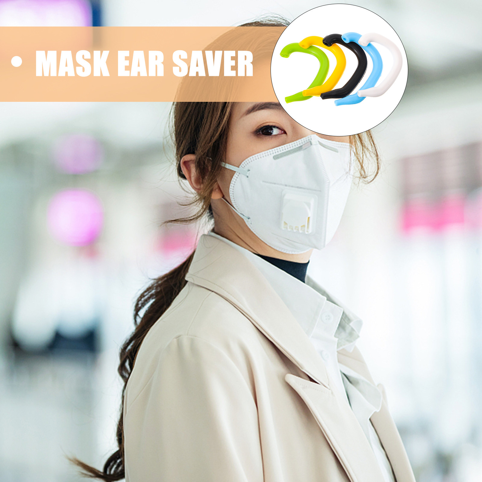 5Pcs Premium Silicone Ear Save - Mask Ear Saver Strap recensione e prezzo