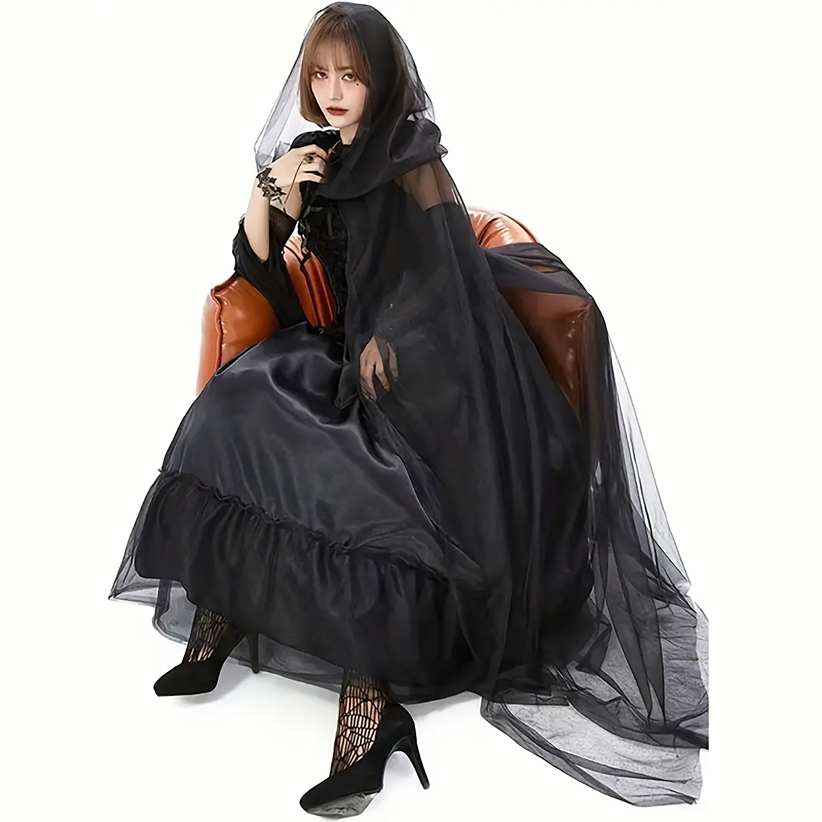2pcs Set of Black Veil Cape An - Black Face Mask Pack recensione e prezzo