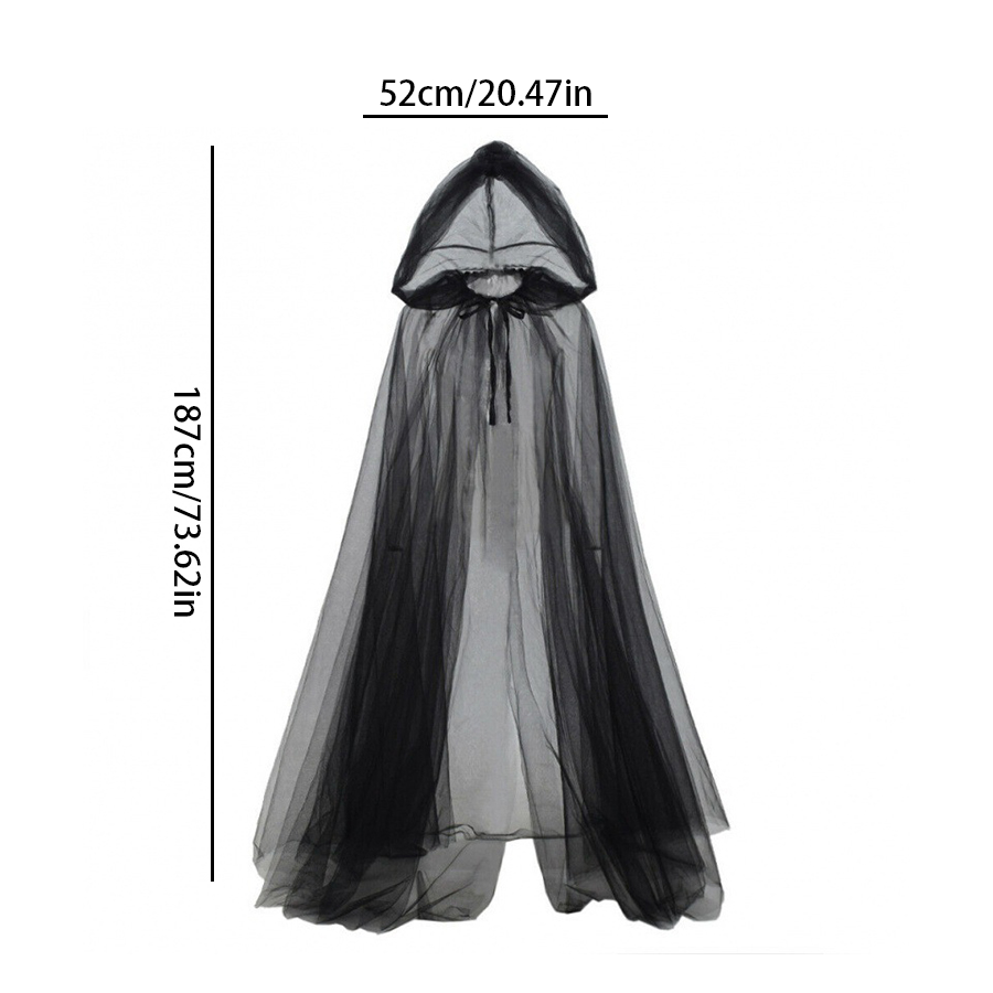 2pcs Set of Black Veil Cape An - Black Face Mask Pack recensione e prezzo