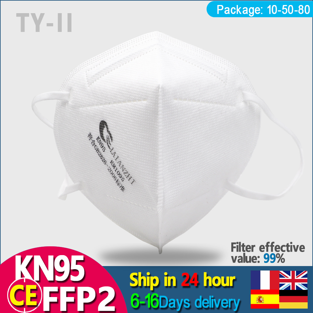LAIANZHI 50PCS FFP2 Face masks - Kn95 Respirator Mask recensione e prezzo