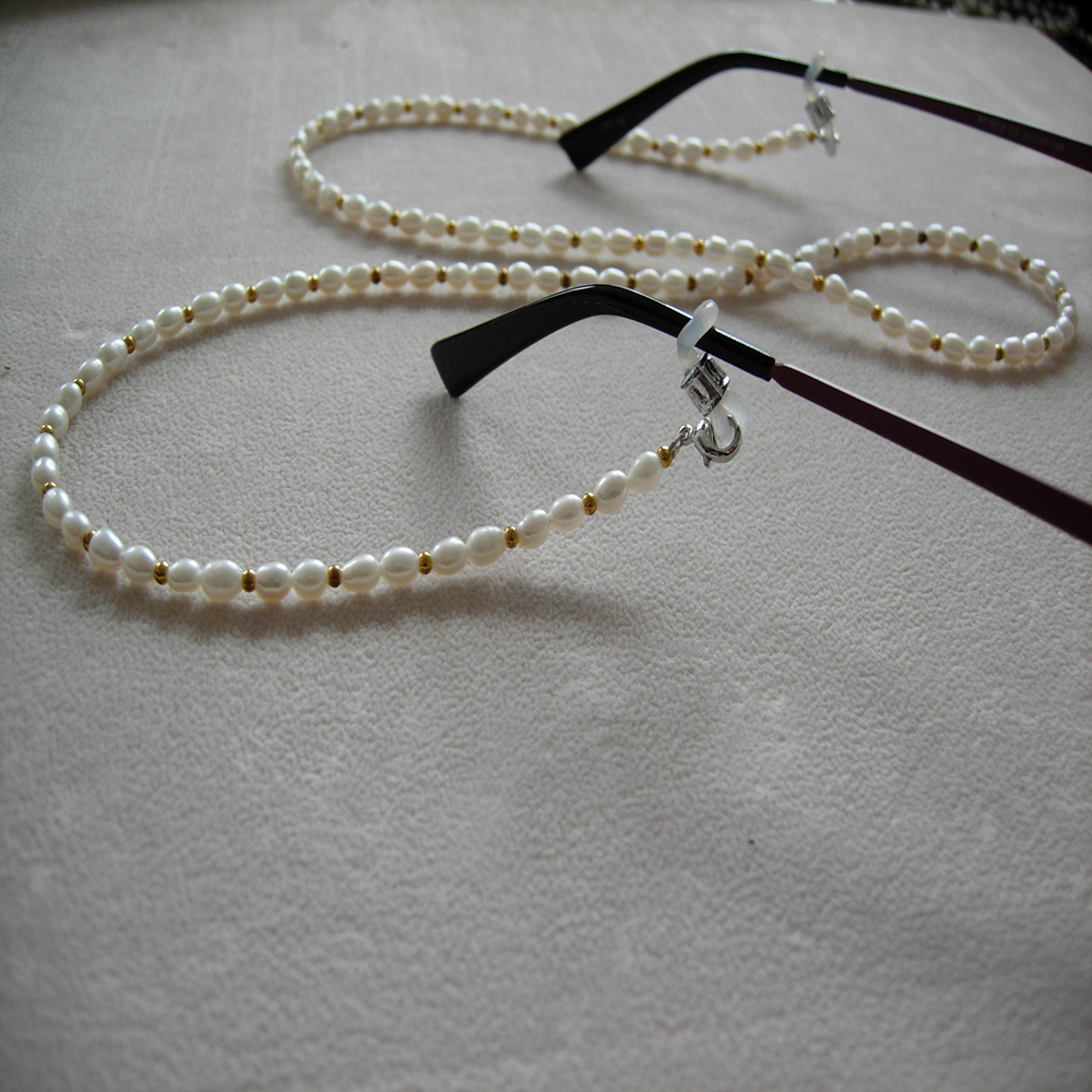 fashionable eyeglass beaded re - Mask Chain Holder recensione e prezzo