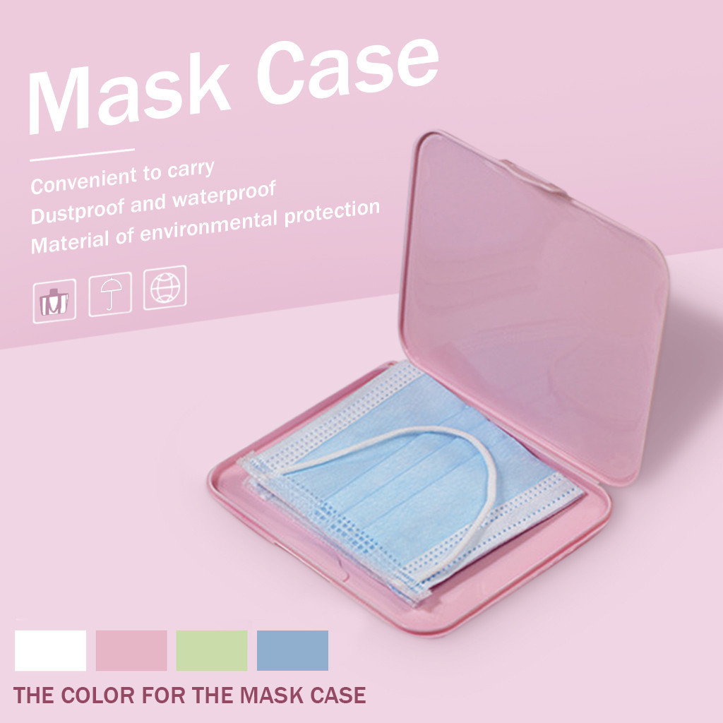 Pink Mask Cover Green Box Mask - Face Mask Storage Box recensione e prezzo