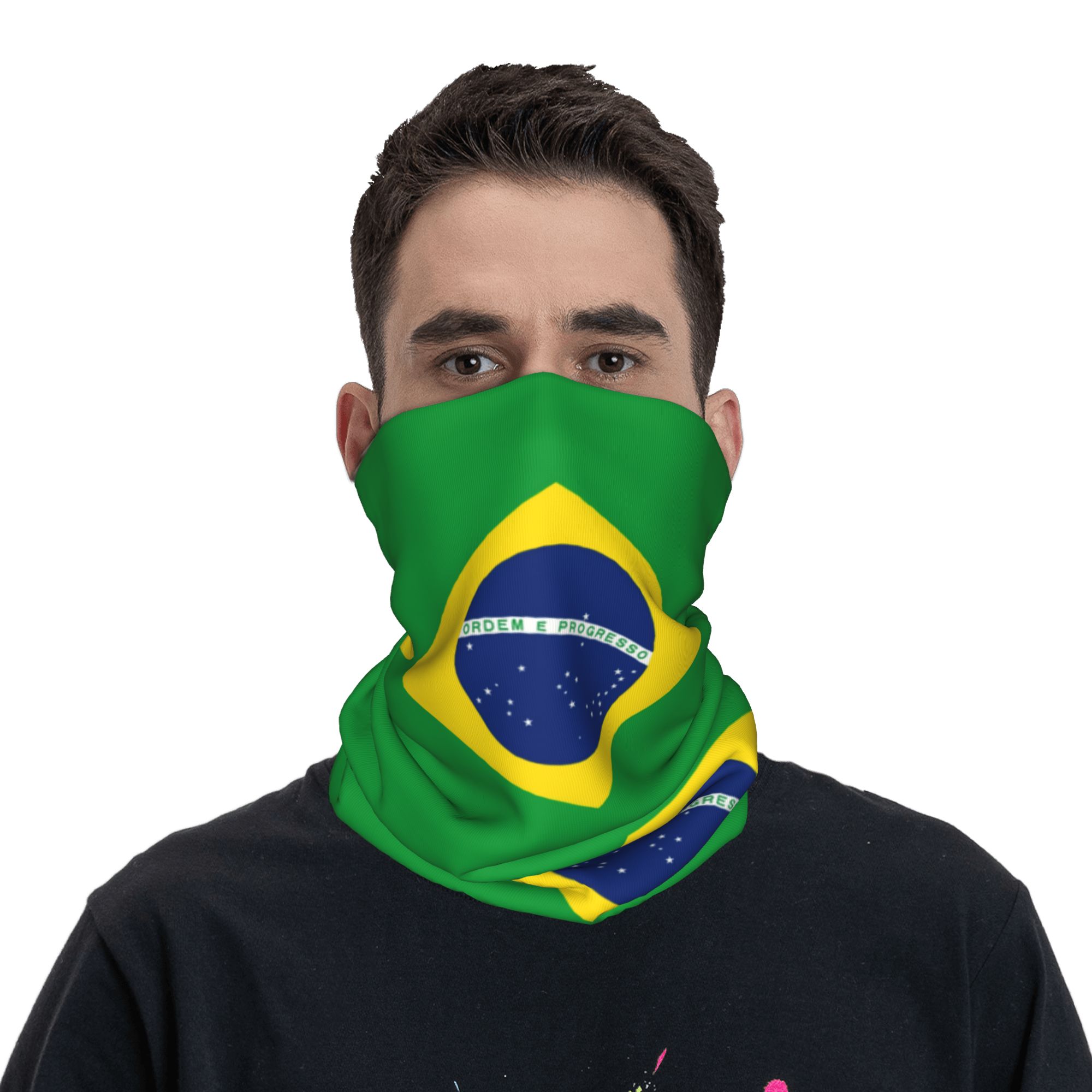 Custom Brazil Flag Bandana Nec - Neck Gaiter Face Cover recensione e prezzo