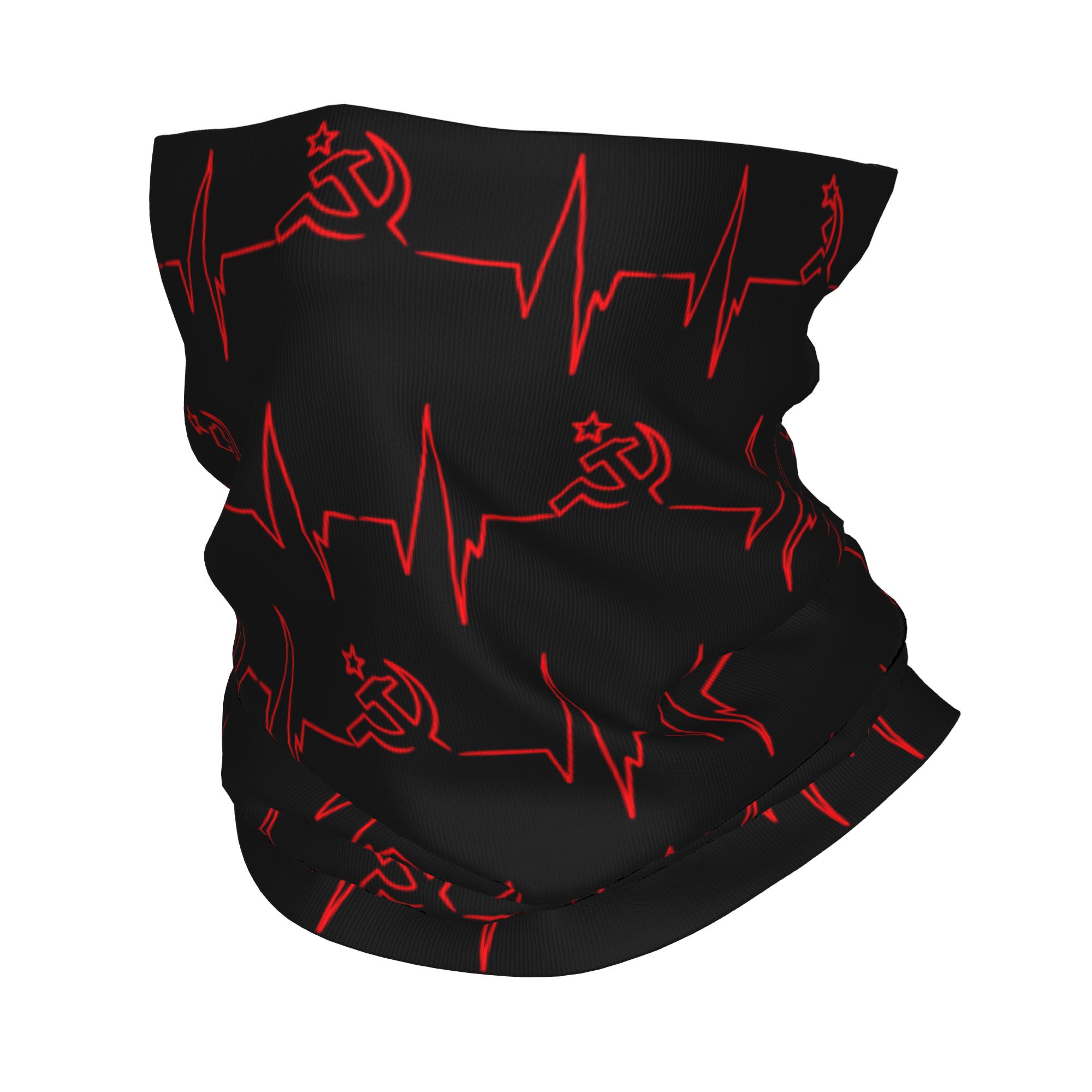 Custom Heartbeat Russian Flag  - Neck Gaiter Face Cover recensione e prezzo
