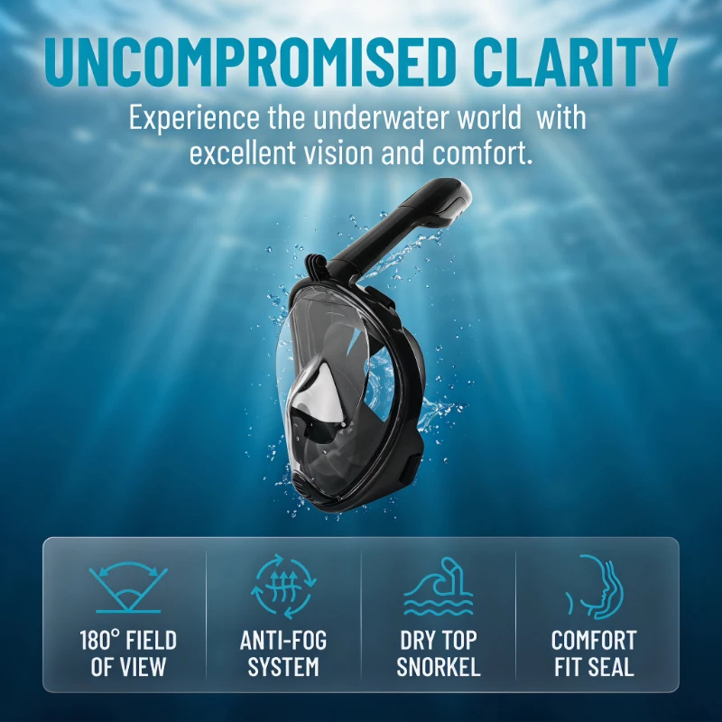 Underwater Scuba Anti Fog Full - Anti Pollution Mask recensione e prezzo