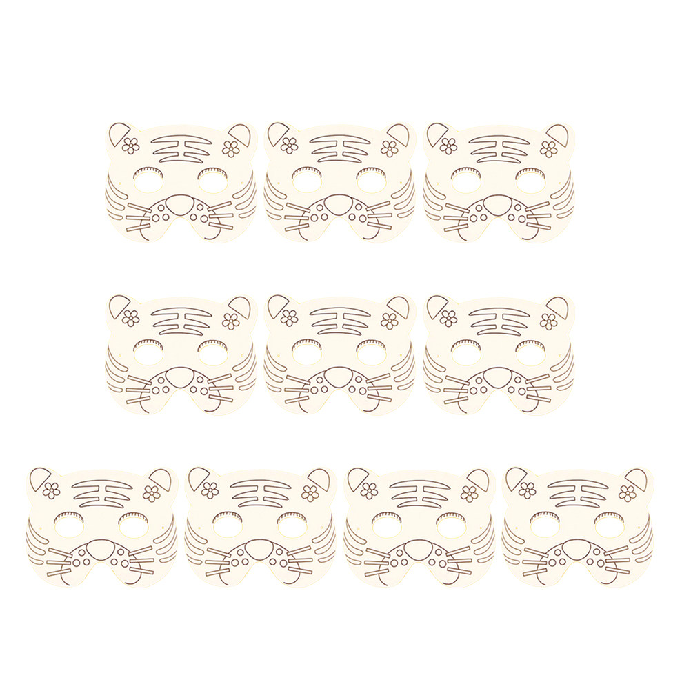 10Pcs Paper Mask Craft Kit Kid - Kids Face Mask recensione e prezzo