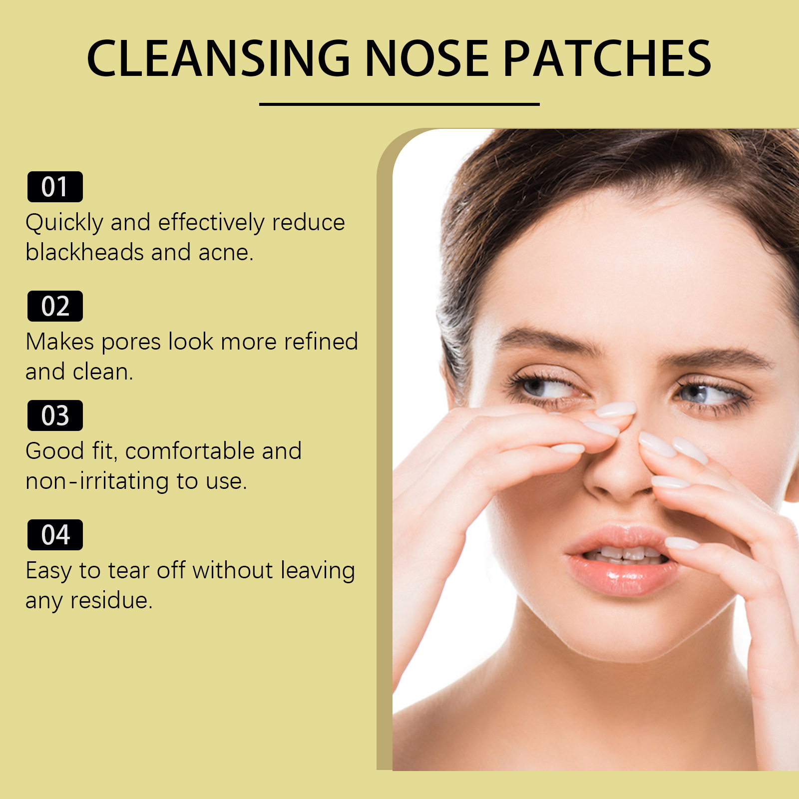 Nose Blackhead Remover Patch C - Black Face Mask Pack recensione e prezzo