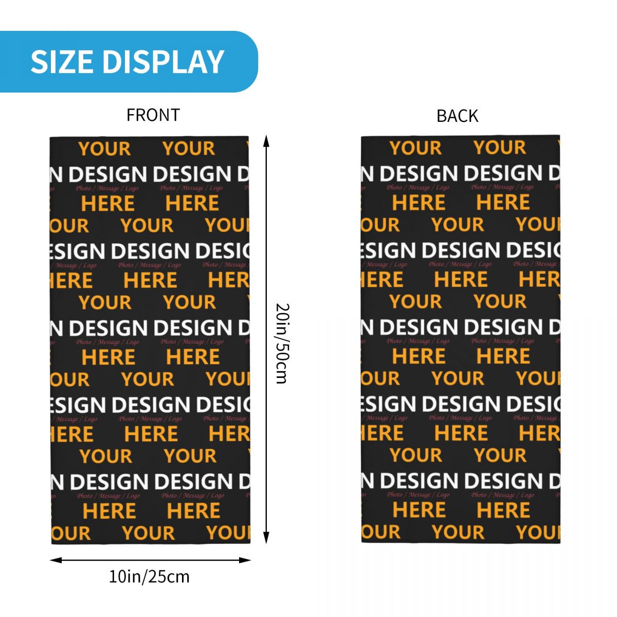 Custom Your Design Here Bandan - Neck Gaiter Face Cover recensione e prezzo