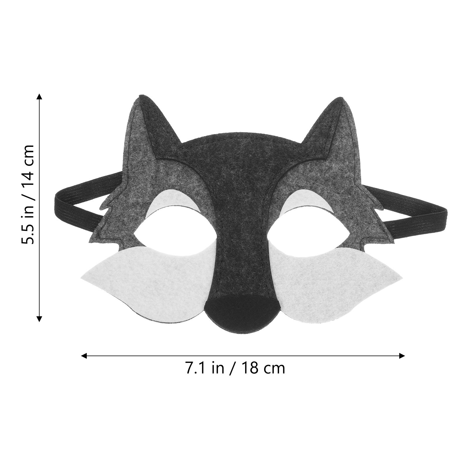3Pcs Wolf Head Mask Kids Carto - Kids Face Mask recensione e prezzo