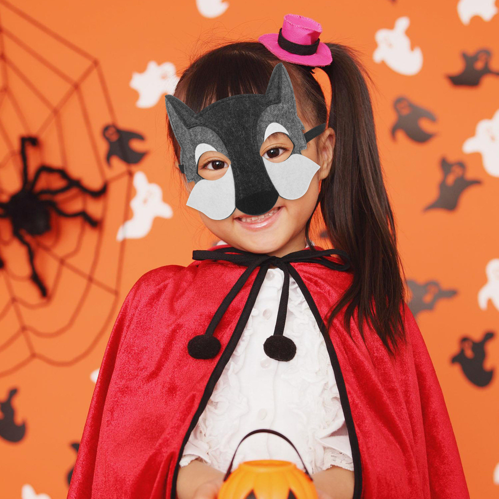 3Pcs Wolf Head Mask Kids Carto - Kids Face Mask recensione e prezzo