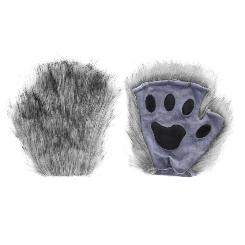 Furry Cat Ears Mask Tail & Paw - Black Face Mask Pack recensione e prezzo