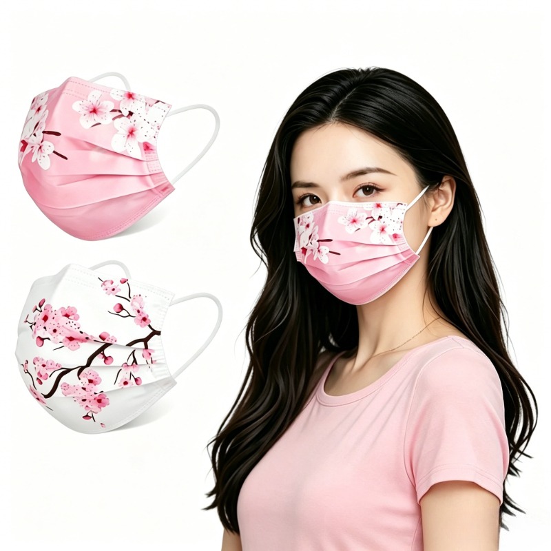 10pcs Floral Star Print Face M - Cloth Face Mask Washable recensione e prezzo