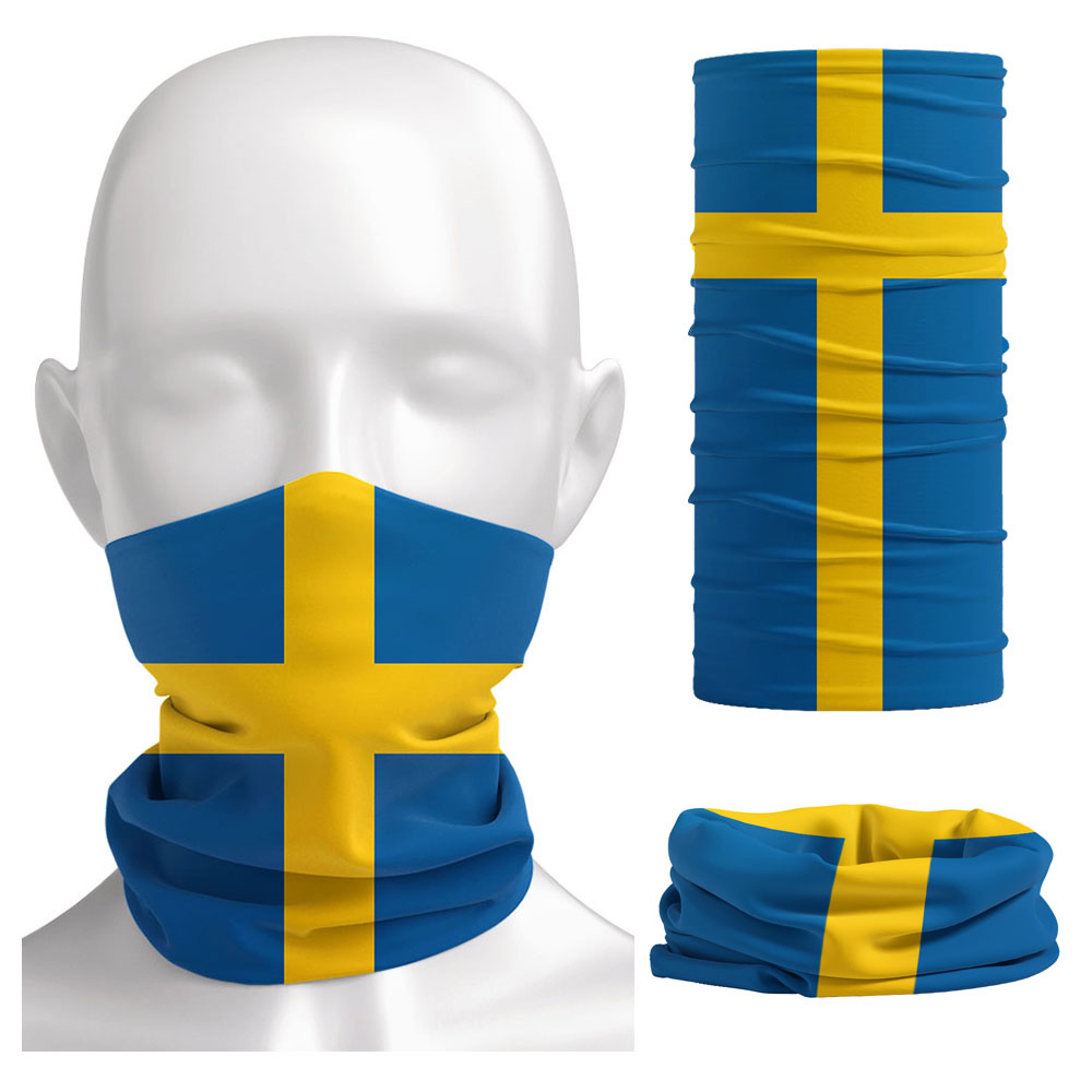 Sweden Flag Printed Bandana He - Neck Gaiter Face Cover recensione e prezzo