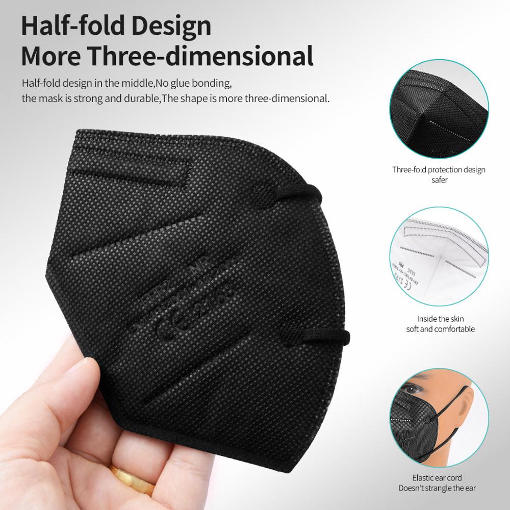 10-100Pcs FFP2 Masks KN95 Masc - Kn95 Respirator Mask recensione e prezzo