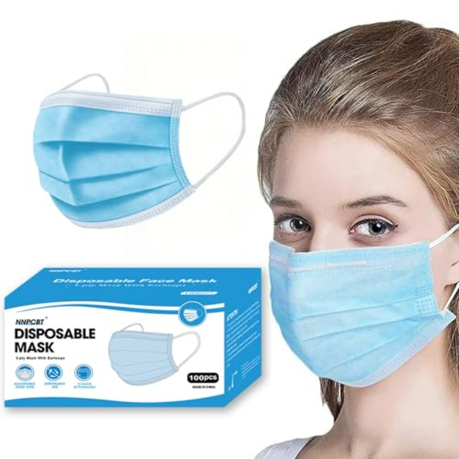 Blue Disposable Face Masks 100 - Disposable Mask Blue recensione e prezzo