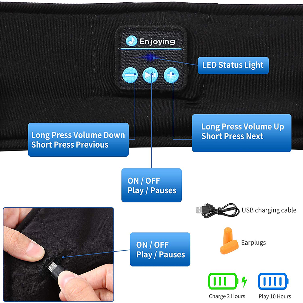 Sleep Eye Mask with Bluetooth  - Mask Lanyard Adjustable recensione e prezzo