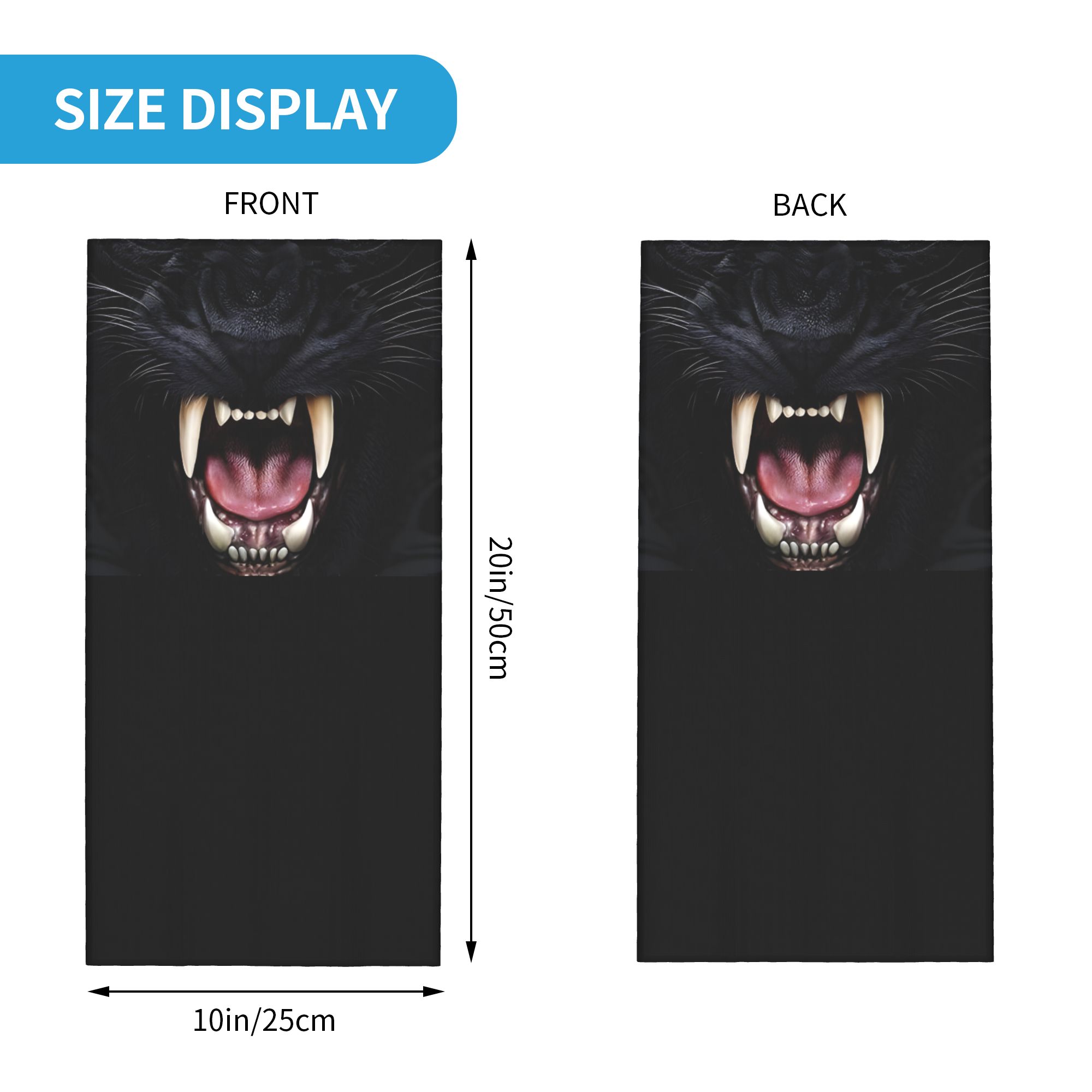 Custom Black Panther Animal He - Neck Gaiter Face Cover recensione e prezzo
