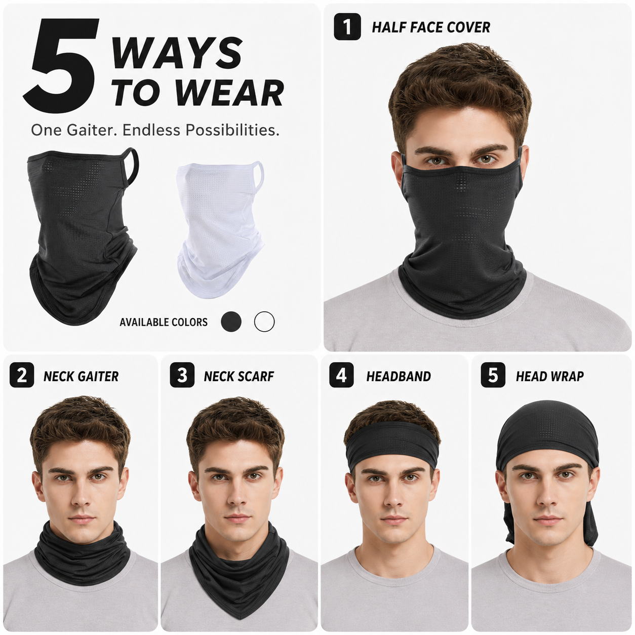 Breathable Quick-Dry Neck Gait - Respirator Half Face recensione e prezzo