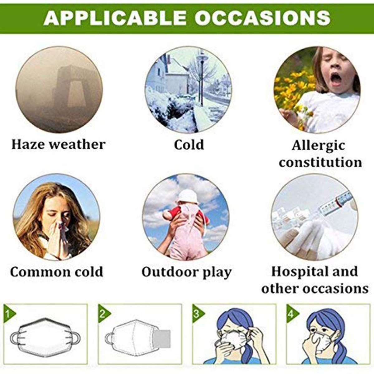 20pcs Fine Denier Face Mask Fi - Pm2.5 Filter Insert recensione e prezzo