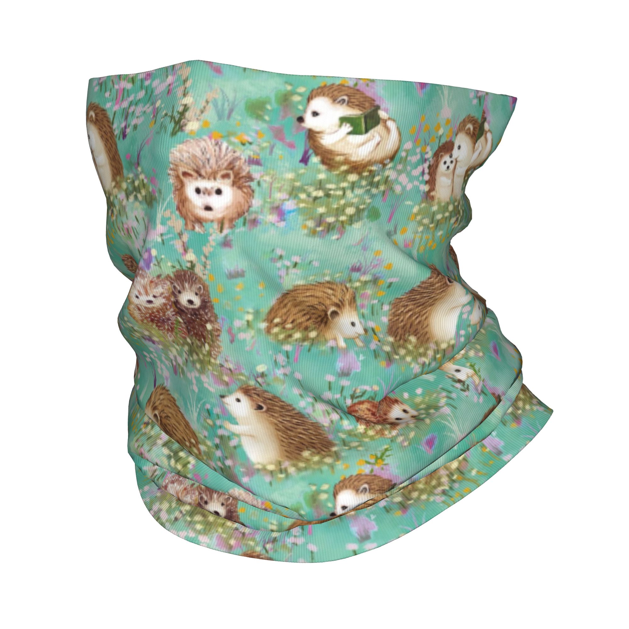 Autumn Hedgehog Spring Floral  - Neck Gaiter Face Cover recensione e prezzo