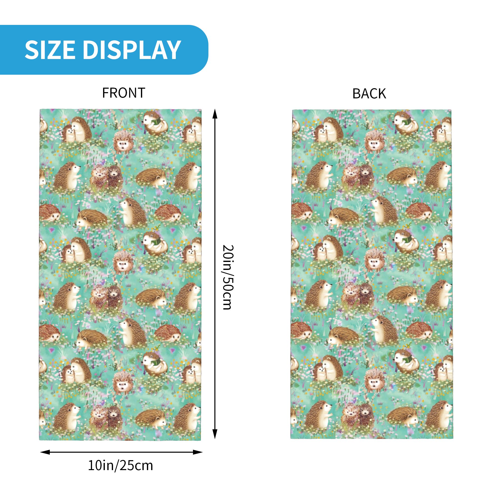 Autumn Hedgehog Spring Floral  - Neck Gaiter Face Cover recensione e prezzo