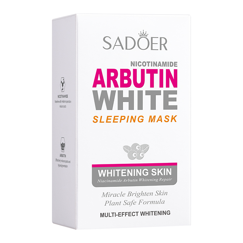 20pcs/box SADOER Arbutin Sleep - Face Mask Storage Box recensione e prezzo