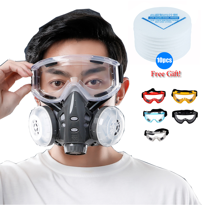 Half Face Dust Mask Safety Gog - Kn95 Respirator Mask recensione e prezzo