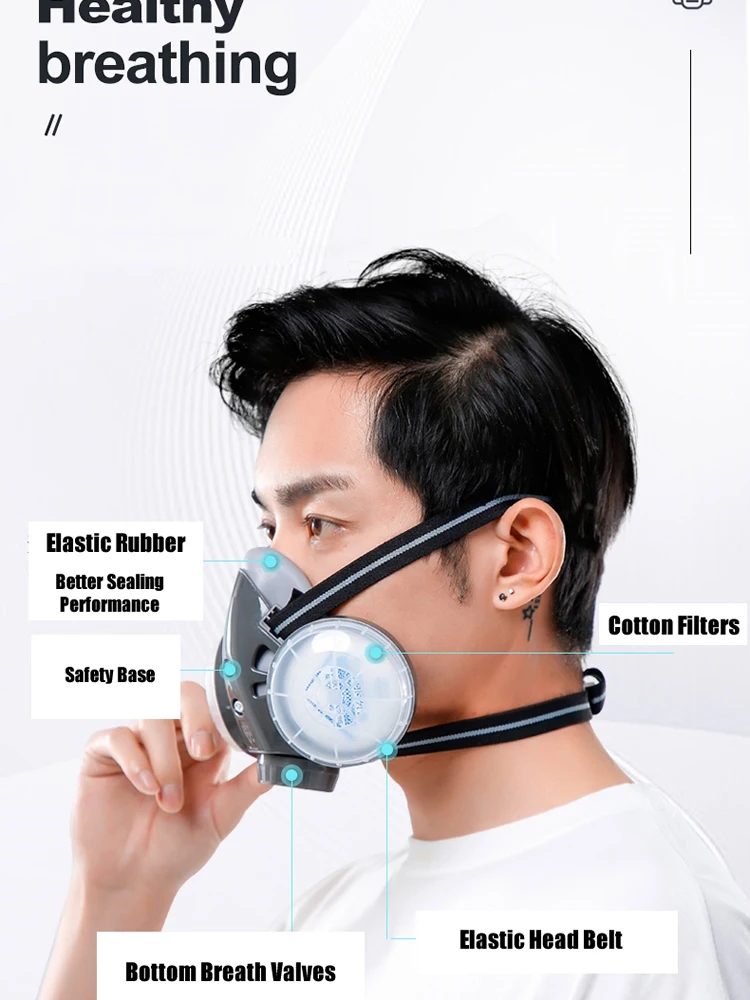 Half Face Dust Mask Safety Gog - Kn95 Respirator Mask recensione e prezzo