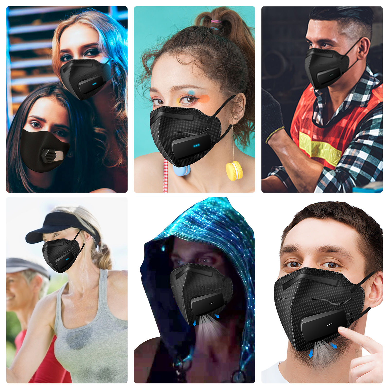 Breathe Easy Rechargeable Elec - Kn95 Respirator Mask recensione e prezzo