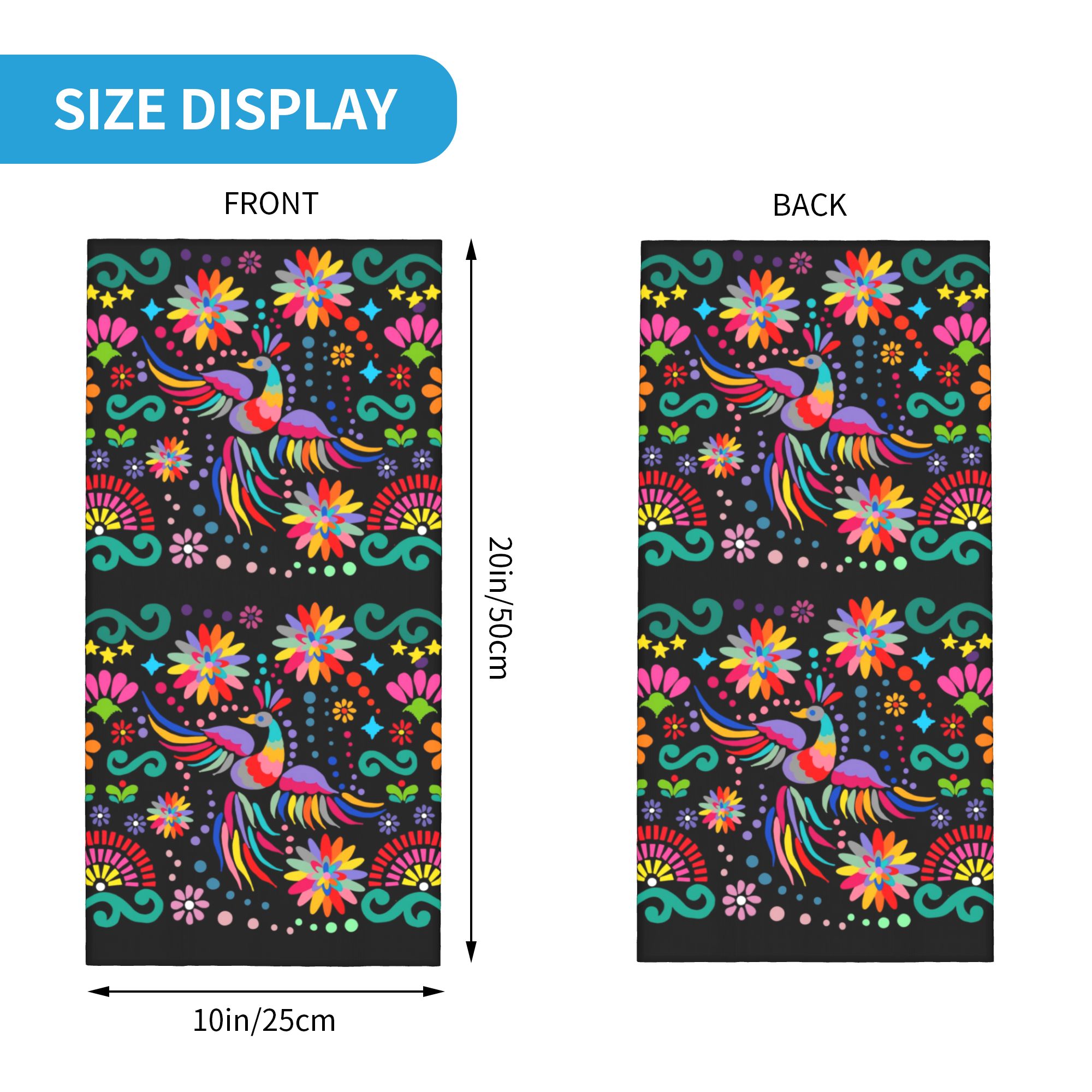 Custom Mexican Floral Flower T - Neck Gaiter Face Cover recensione e prezzo
