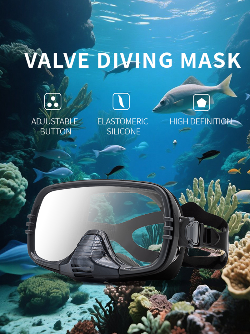 New Large Frame Diving Mask wi - Silicone Mask Bracket recensione e prezzo