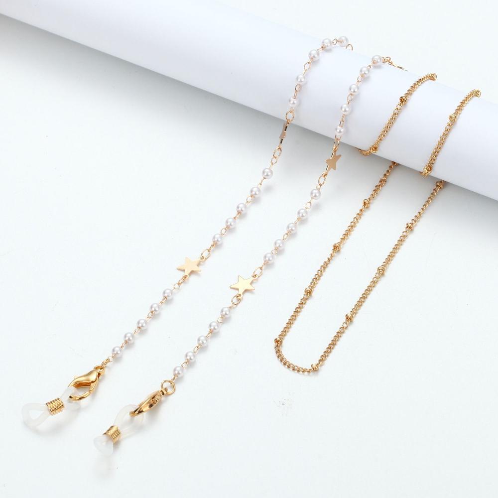 Jewelry Disc Metal Pearl Hangi - Mask Chain Holder recensione e prezzo