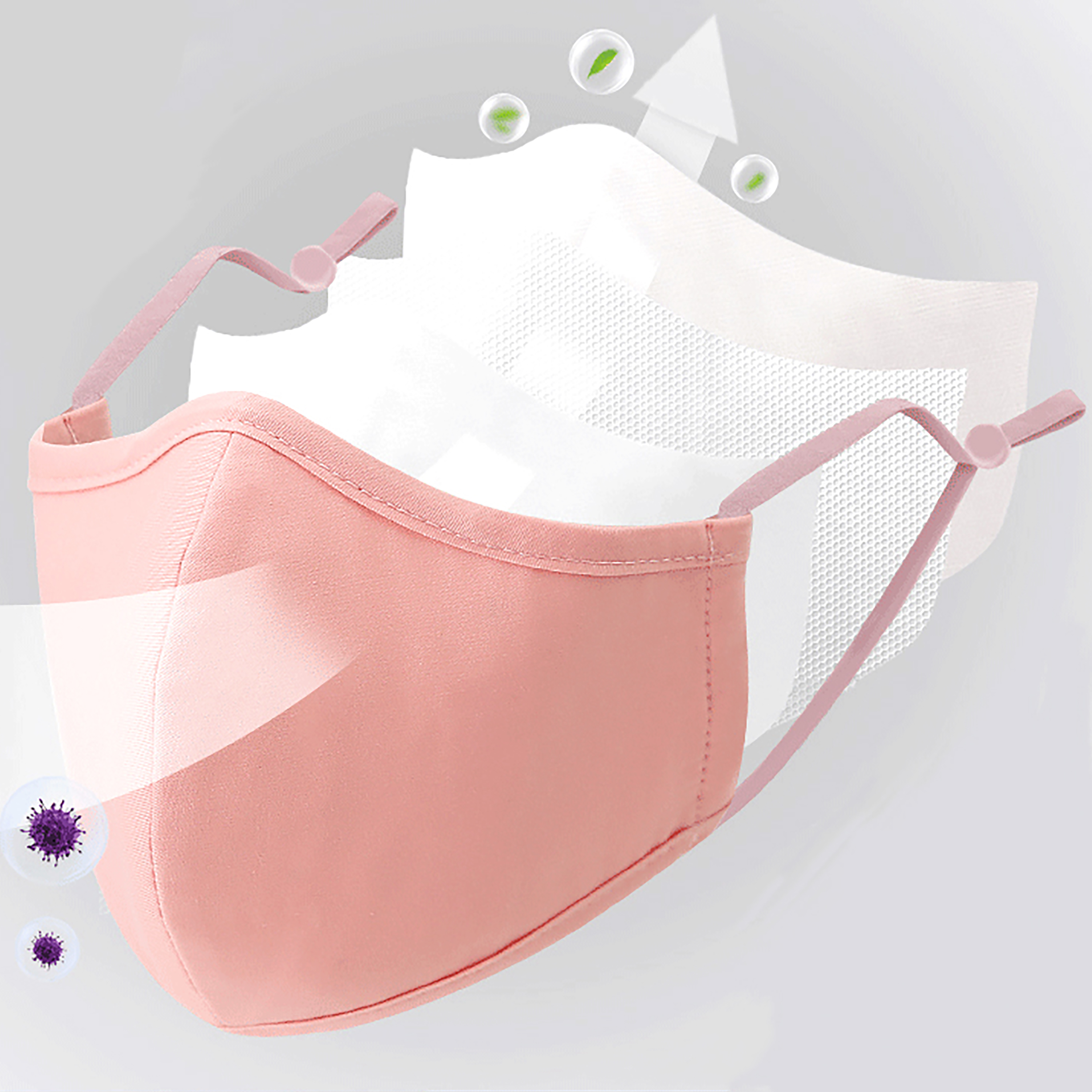 4 Styles New Upgrade Cotton Fa - Cloth Face Mask Washable recensione e prezzo