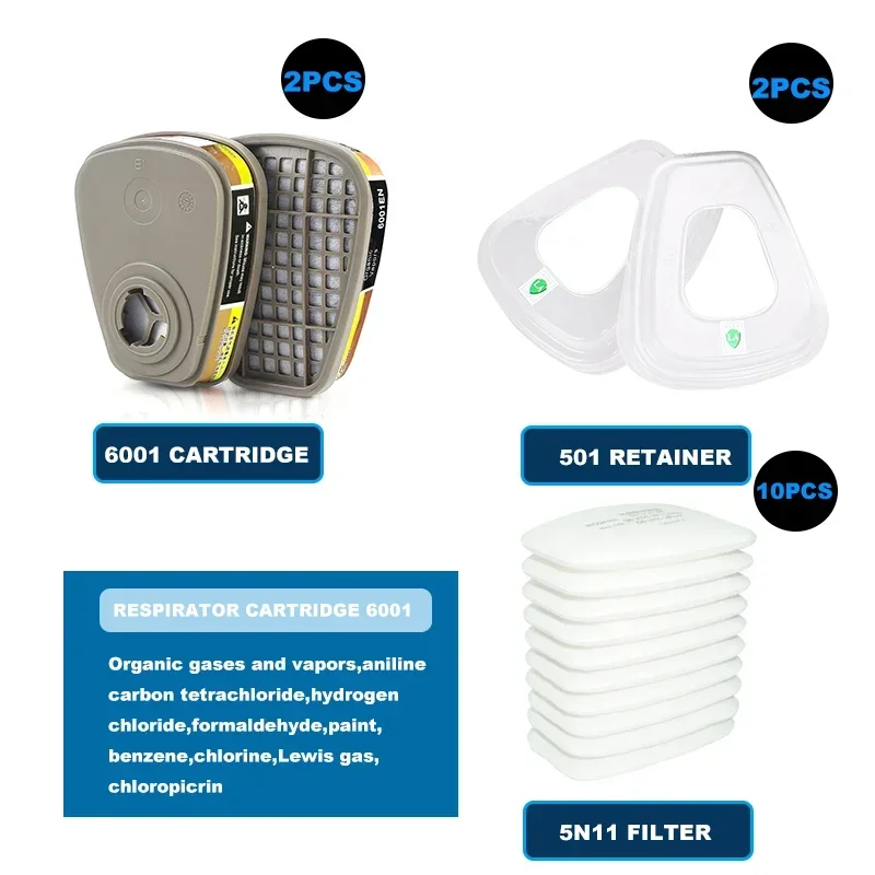 6001 6006 Respirator Cartridge - Dust Mask Construction recensione e prezzo