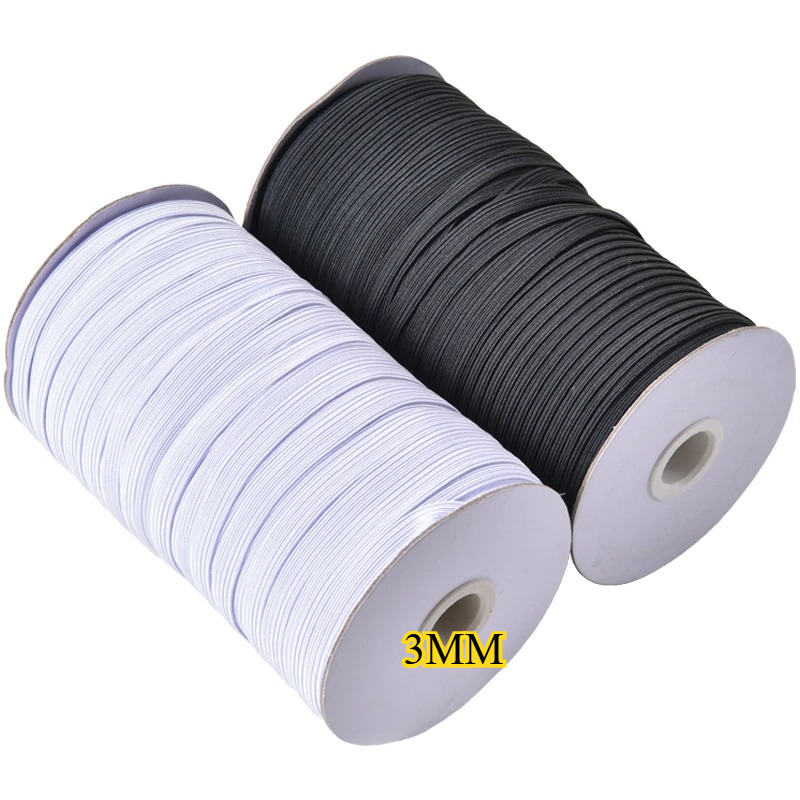 White Black 3mm Flat Elastic B - Mask Lanyard Adjustable recensione e prezzo