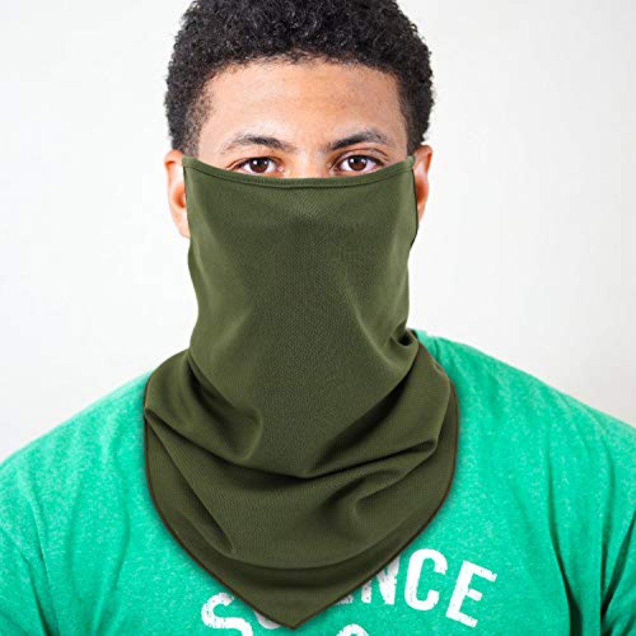 Scarf Mask Bandana with Ear Lo - Black Face Mask Pack recensione e prezzo