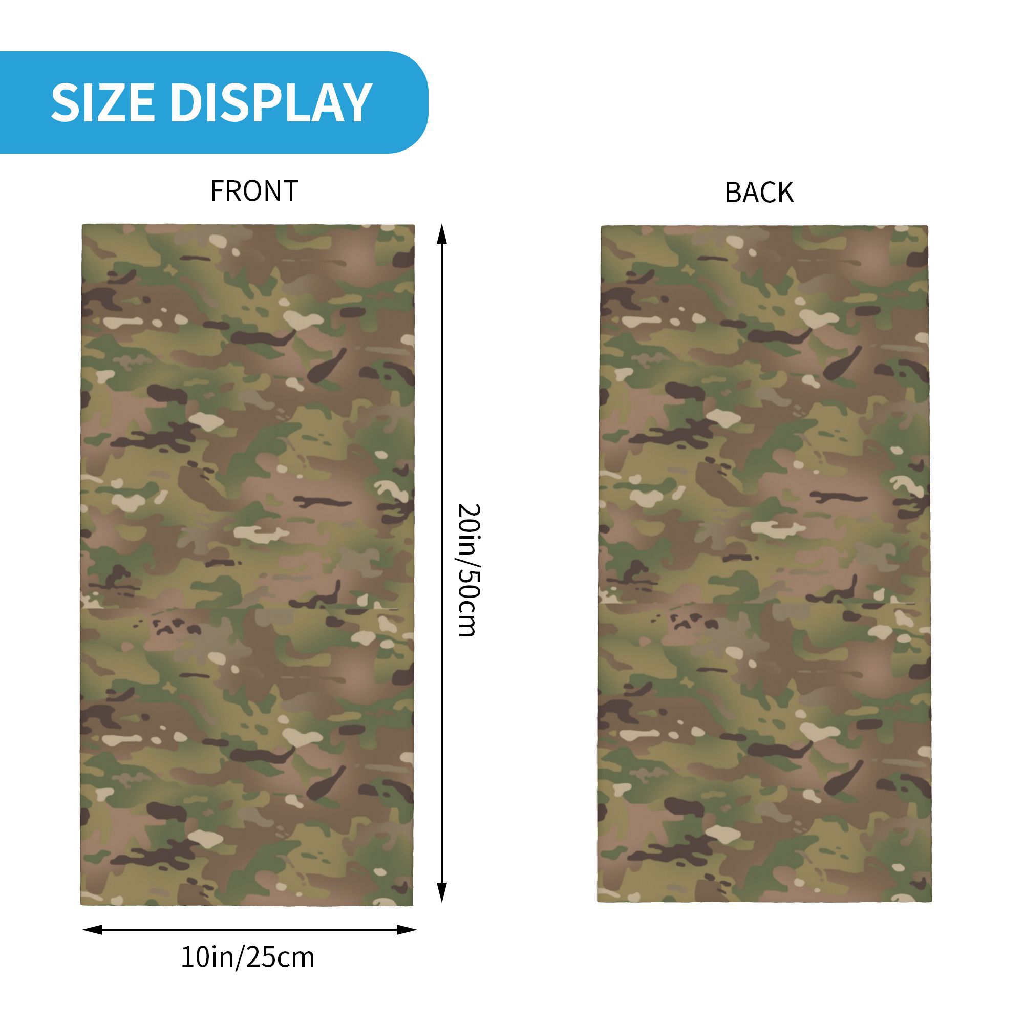 Custom Military Camouflage Pat - Neck Gaiter Face Cover recensione e prezzo