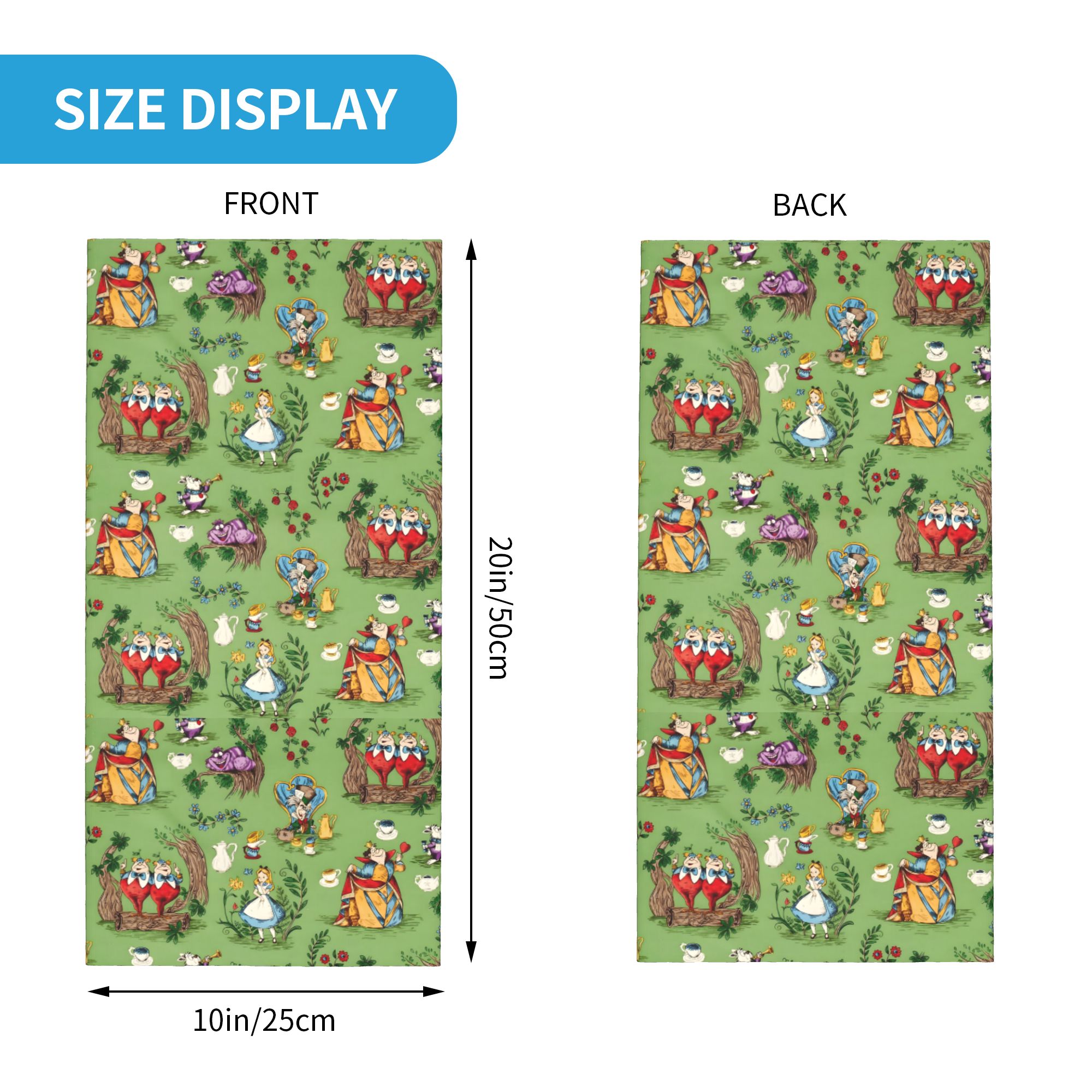 Custom A-Alice in W-Wonderland - Neck Gaiter Face Cover recensione e prezzo