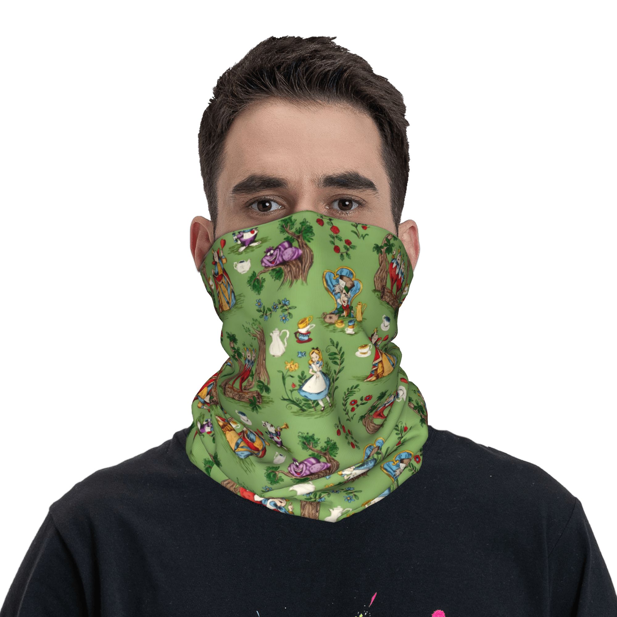 Custom A-Alice in W-Wonderland - Neck Gaiter Face Cover recensione e prezzo