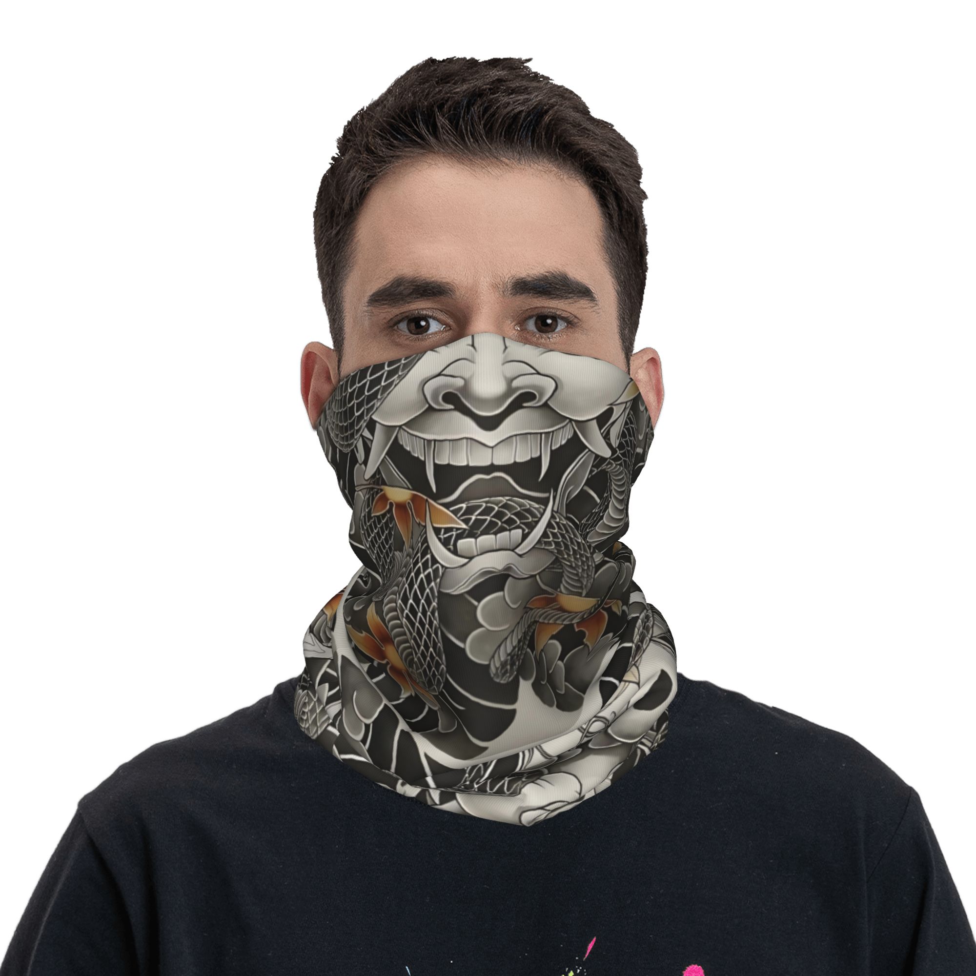 Custom Samurai Oni Demon Banda - Neck Gaiter Face Cover recensione e prezzo