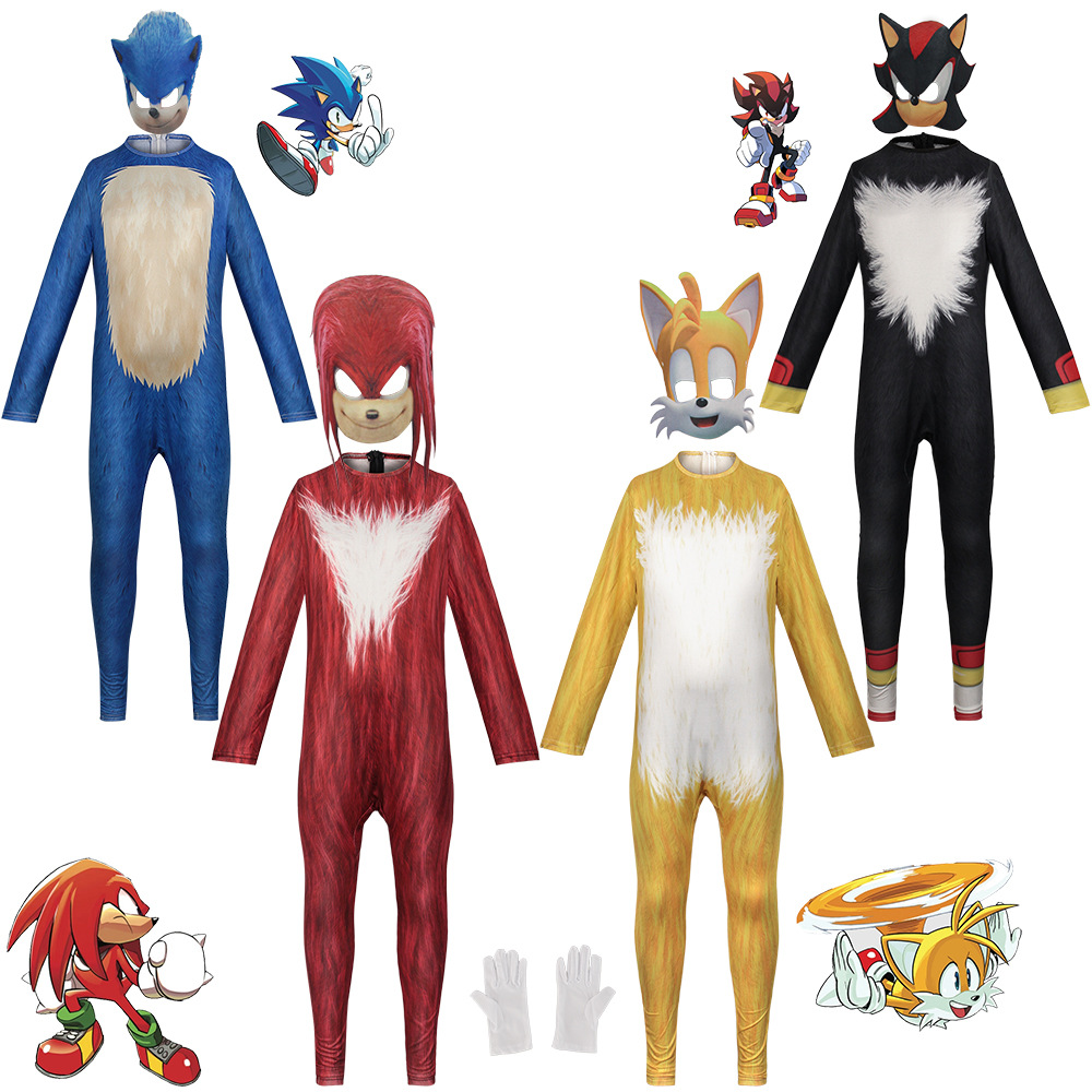 Anime Game Sonic Blue Red Blac - Black Face Mask Pack recensione e prezzo