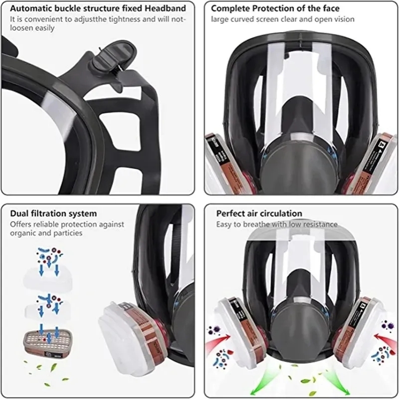 Large Size 6800 Gas Mask Full  - Kn95 Respirator Mask recensione e prezzo