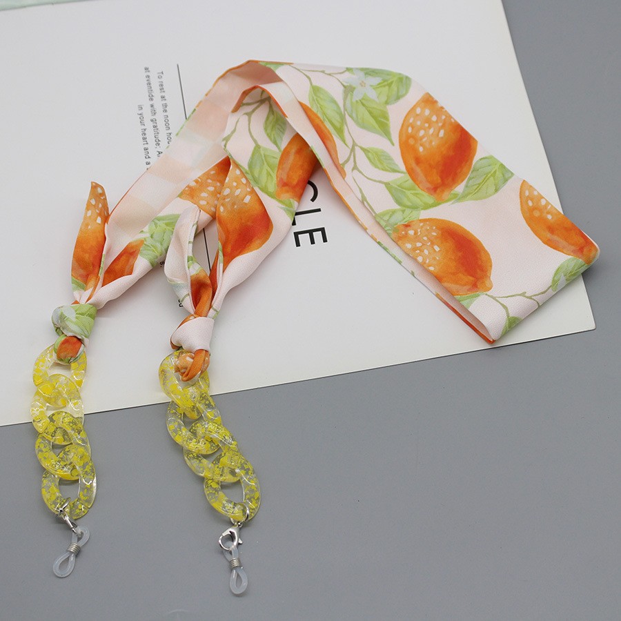 Bohemia Print Silk Scarf Glass - Mask Chain Holder recensione e prezzo