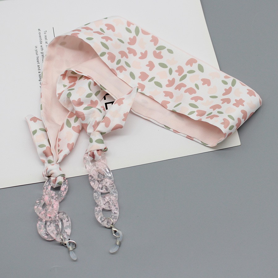 Bohemia Print Silk Scarf Glass - Mask Chain Holder recensione e prezzo