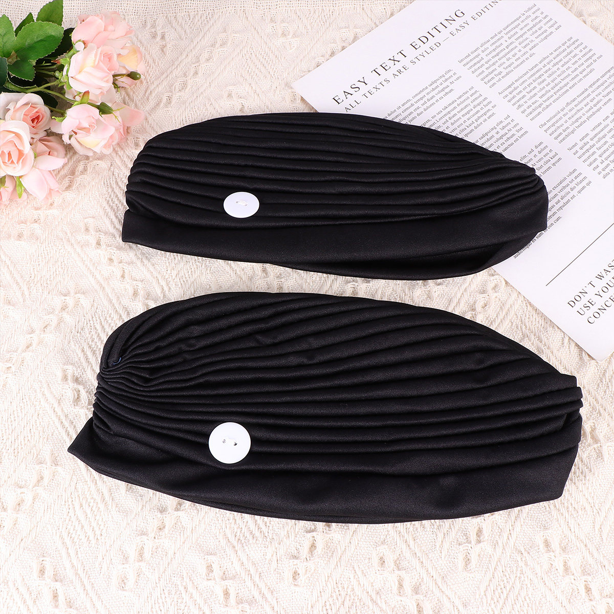 2Pcs Black Adjustable Elastic  - Mask Ear Saver Strap recensione e prezzo