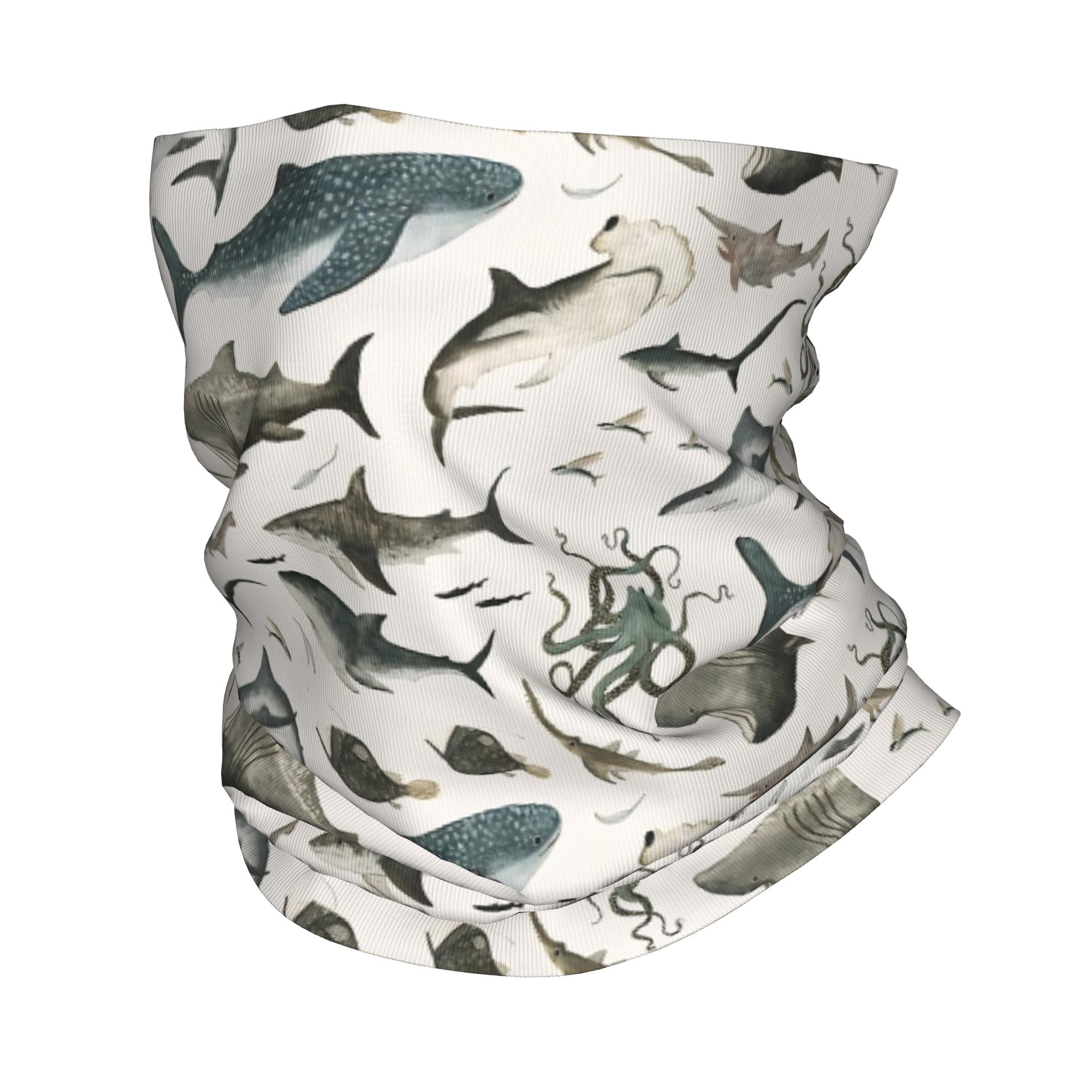 Shark Ocean Animal Sharks Band - Neck Gaiter Face Cover recensione e prezzo