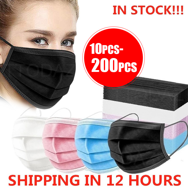 10/50/100/200PCS Disposable Ma - Disposable Mask Blue recensione e prezzo