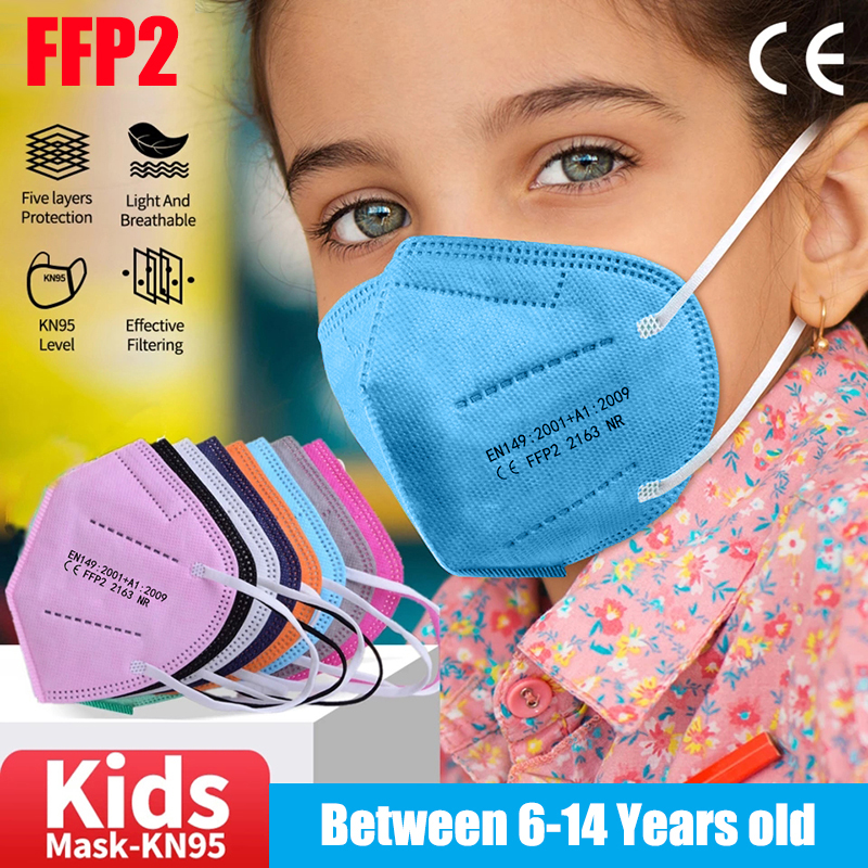 10-100pcs Kids KN95 Mask Child - Disposable Surgical Mask recensione e prezzo