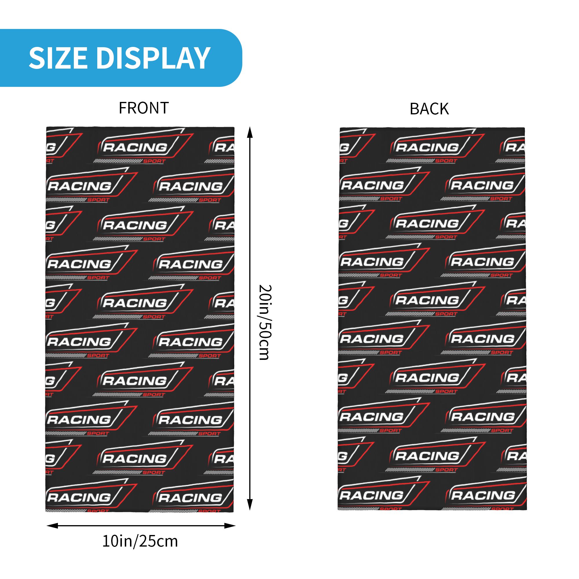Custom Racing Speed Race Banda - Neck Gaiter Face Cover recensione e prezzo